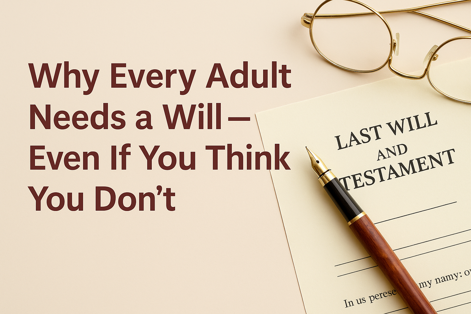 Why Every Adult Needs a Will – Even If You Think You Don’t